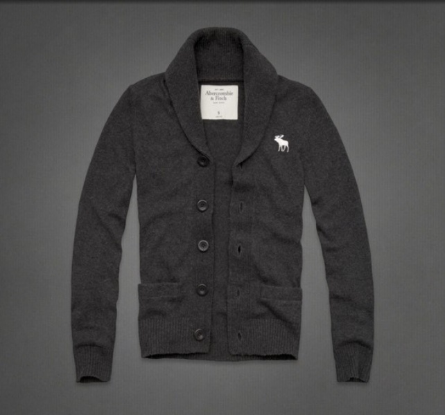 Abercrombie Fitch Hombres Cardigan Jersey AF6380